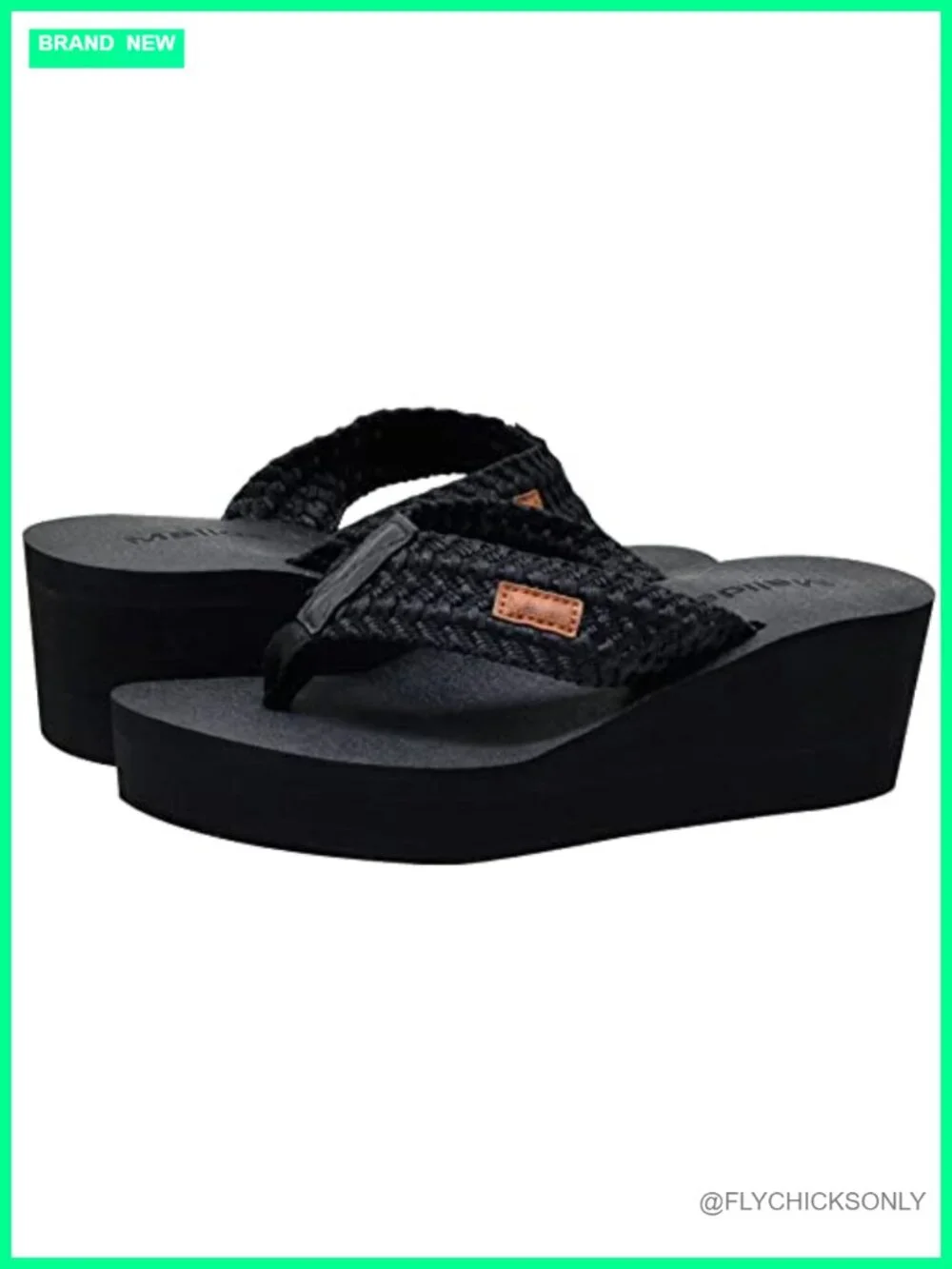 Women's Wedge Arch Support Flip Flops with Memory Foam Insole Platform Sandals